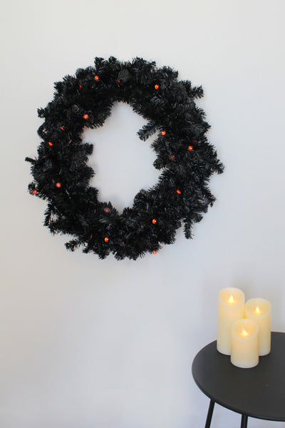 Halloween Black Gothic Wreath
