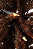 35 Warm LED White Lights 2' Tall Brown Burlap Base Christmas Tree