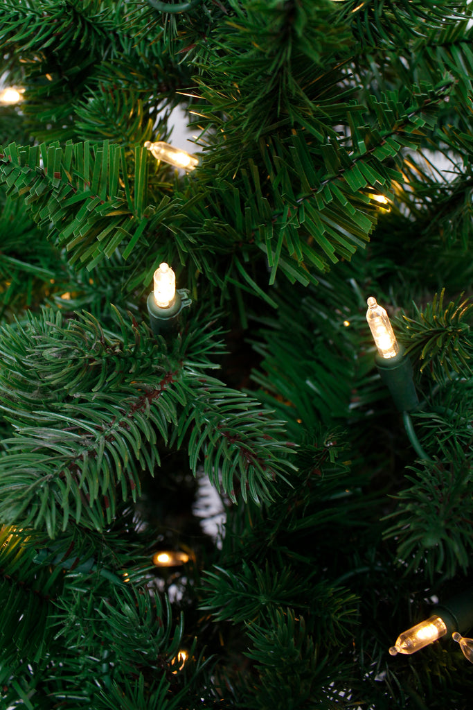 Real Christmas 4' Prelit Balsam Fir Half Tree