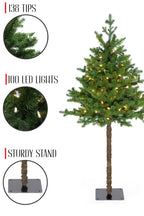 100 Led 138 Tips 4' Prelit Balsam Fir Half Tree