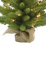 Christmas Home Decor 3' Prelit Tabletop Tree with Burlap Base