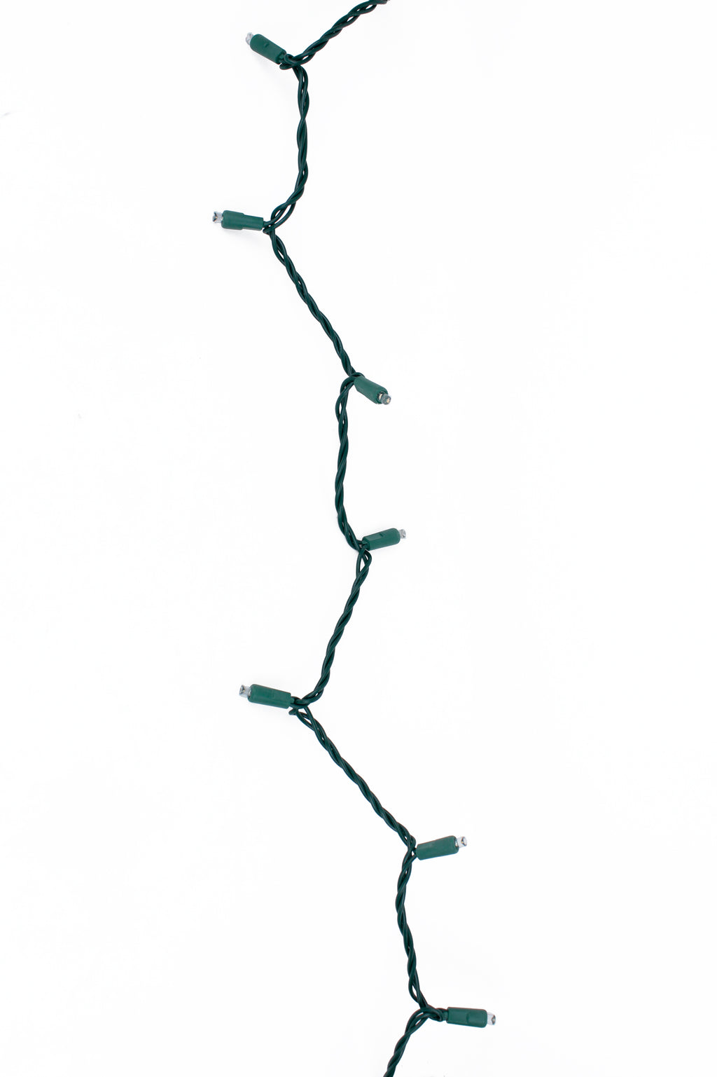 Christmas Decoration 70 LED Indoor/Outdoor Wide Angle 5MM LED Green Cable String Lights - Warm White