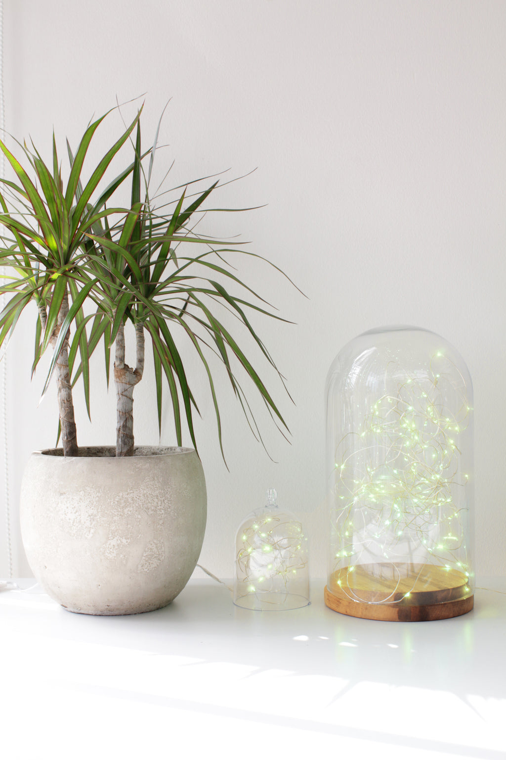 20 LED Silver Copper Fairy Lights - Battery Operated