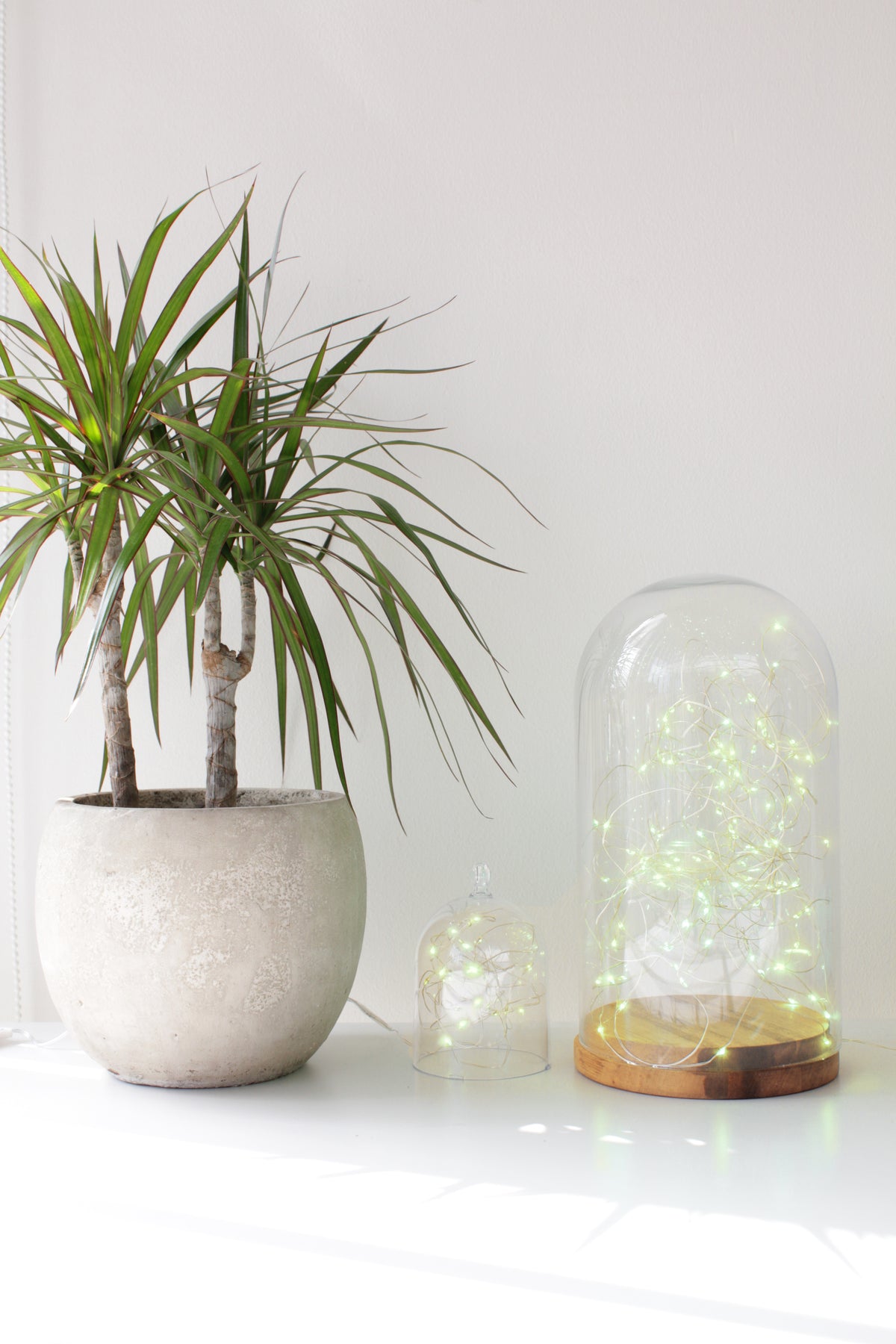 20 LED Silver Copper Fairy Lights - Battery Operated